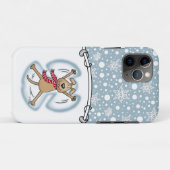Snow Angel Dog Fun Cute Kerstfeestdag Funny Case-Mate iPhone Case (Achterkant (horizontaal))