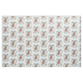 Snow Angel Dog Fun Cute Kerstfeestdag Funny Stof (Fat Quarter)