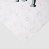 Snow Angel Dog Fun Cute Kerstfeestdag Funny Tissuepapier (Detail)