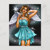 Snow Angel Fairy Briefkaart (Voorkant)
