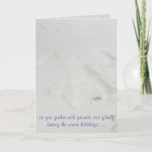 Snow Angel Holiday Card Feestdagen Kaart