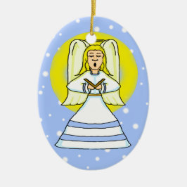 Snow Angel-keramisch Ornament
