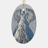 Snow Angel-kerstversiering Keramisch Ornament (Links)