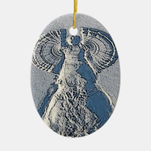 Snow Angel-kerstversiering Keramisch Ornament