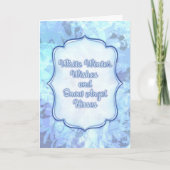Snow Angel Kisses – Whimsical Winter Greeting Card Kaart (Voorkant)