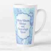 Snow Angel Kisses – Whimsical Winter Greeting Card Latte Mok (Rechts)