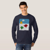 Snow Angel Meeples Mannen Shirt (Voorkant volledig)