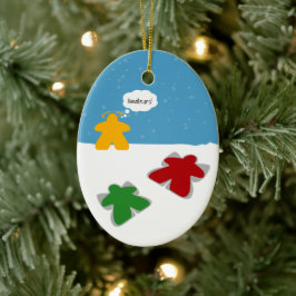 Snow Angel Meeples Ornament