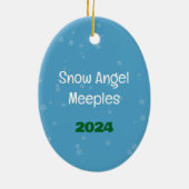 Snow Angel Meeples Ornament (Achterkant)