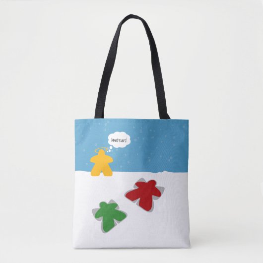 Snow Angel Meeples Tas (Voorkant)