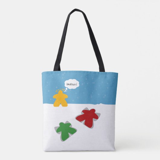 Snow Angel Meeples Tas (Achterkant)