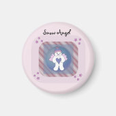 Snow Angel Pink Magnet (Voorkant)
