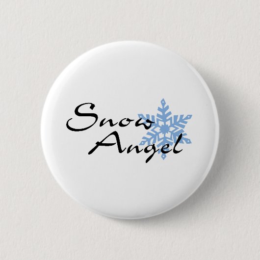 Snow Angel Ronde Button 5,7 Cm (Voorkant)