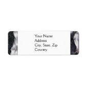 Snow Angel, Snow Face - retour adreslabels Etiket (Voorkant)