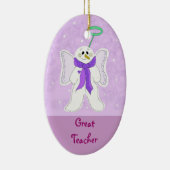 Snow Angel voor een grote leraar Keramisch Ornament (Rechts)