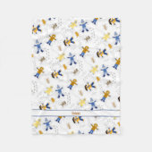 Snow Angels kinderen en huisdieren / met naam Fleece Deken (Voorkant)