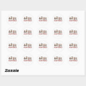 Snow Angels Ronde Sticker (Vel)