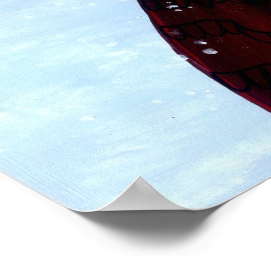 Snow Angels winterfee Art Print (Hoek)