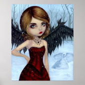 Snow Angels winterfee Art Print (Voorkant)
