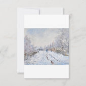 Snow at Argenteuil by Claude Monet Bedankkaart (Voorkant)