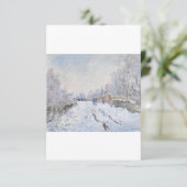 Snow at Argenteuil by Claude Monet Bedankkaart (Staand voorkant)