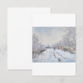 Snow at Argenteuil by Claude Monet Bedankkaart (Voorkant / Achterkant)