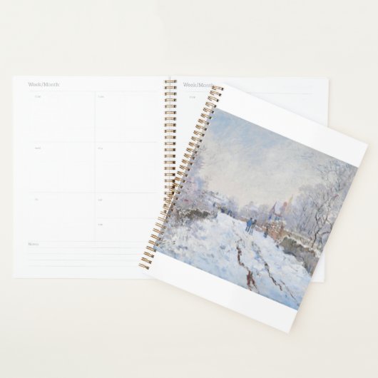 Snow at Argenteuil by Claude Monet Planner (Display)