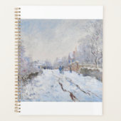 Snow at Argenteuil by Claude Monet Planner (Voorkant)