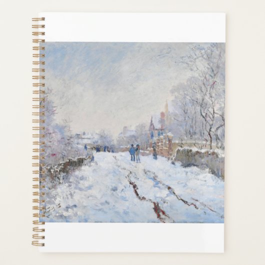 Snow at Argenteuil by Claude Monet Planner (Voorkant)