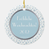 Snow Ballerina Fröhliche Weichnachten Ornament (Achterkant)