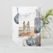 Snow Bauble Waterverf kerstfeestdag Kaart (Staand voorkant)