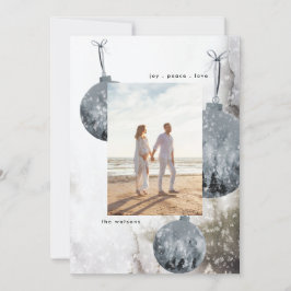 Snow Bauble Waterverf kerstfeestdag Kaart