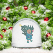 Snow Bear Cute Cartoon. Sneeuwbol (Kerstmis)