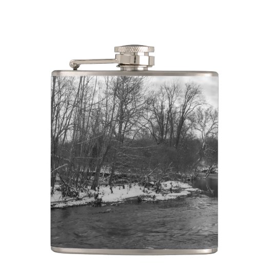 Snow Beauty James River Grayscale Heupfles (Voorkant)