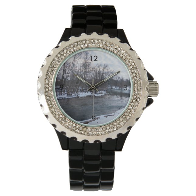 Snow Beauty James River Horloge (Voorkant)
