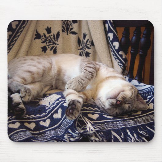 Snow Bengal op Rocker Muismat (Voorkant)
