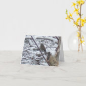 Snow Bird Note Kaarten (Gele Bloem)