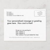 Snow Birds adreswijziging aangepaste kaarten (Achterkant)