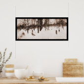 Snow Boston Common, MA Foto 1904 Poster (Keuken)