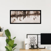 Snow Boston Common, MA Foto 1904 Poster (Thuiskantoor)