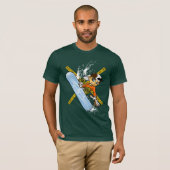 Snow boy jumping t-shirt (Voorkant volledig)