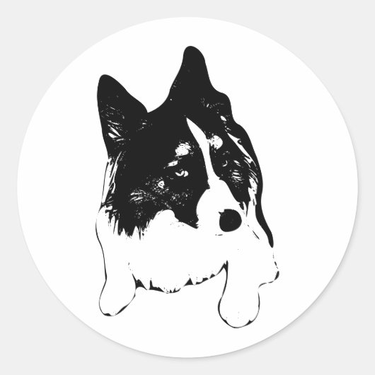 Snow-Bright Dog Sticker (Voorkant)