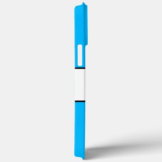 SNOW Bright Sky Blauw Witte Winterstrepen Case-Mate iPhone Case (Achterkant / Rechts)