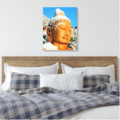Snow Buddha Canvas Afdruk (Insitu (Slaapkamer))