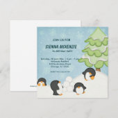 Snow Buddies Birthday Kaart (Voorkant / Achterkant)