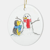 Snow Buddies Keramisch Ornament (Links)