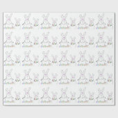 Snow Bunnies Cadeaupapier (Vlak)