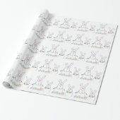 Snow Bunnies Cadeaupapier (Uitgerold)