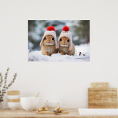 Snow Bunnies Poster (Keuken)