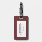 Snow Bunny Bagagelabel (Achterkant verticaal)